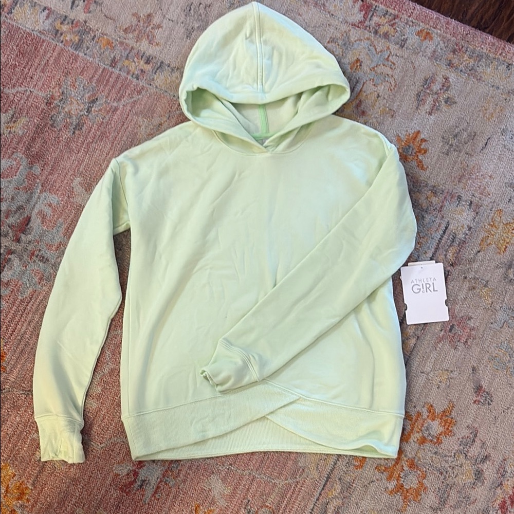 Athleta Green Pullover Hoodie